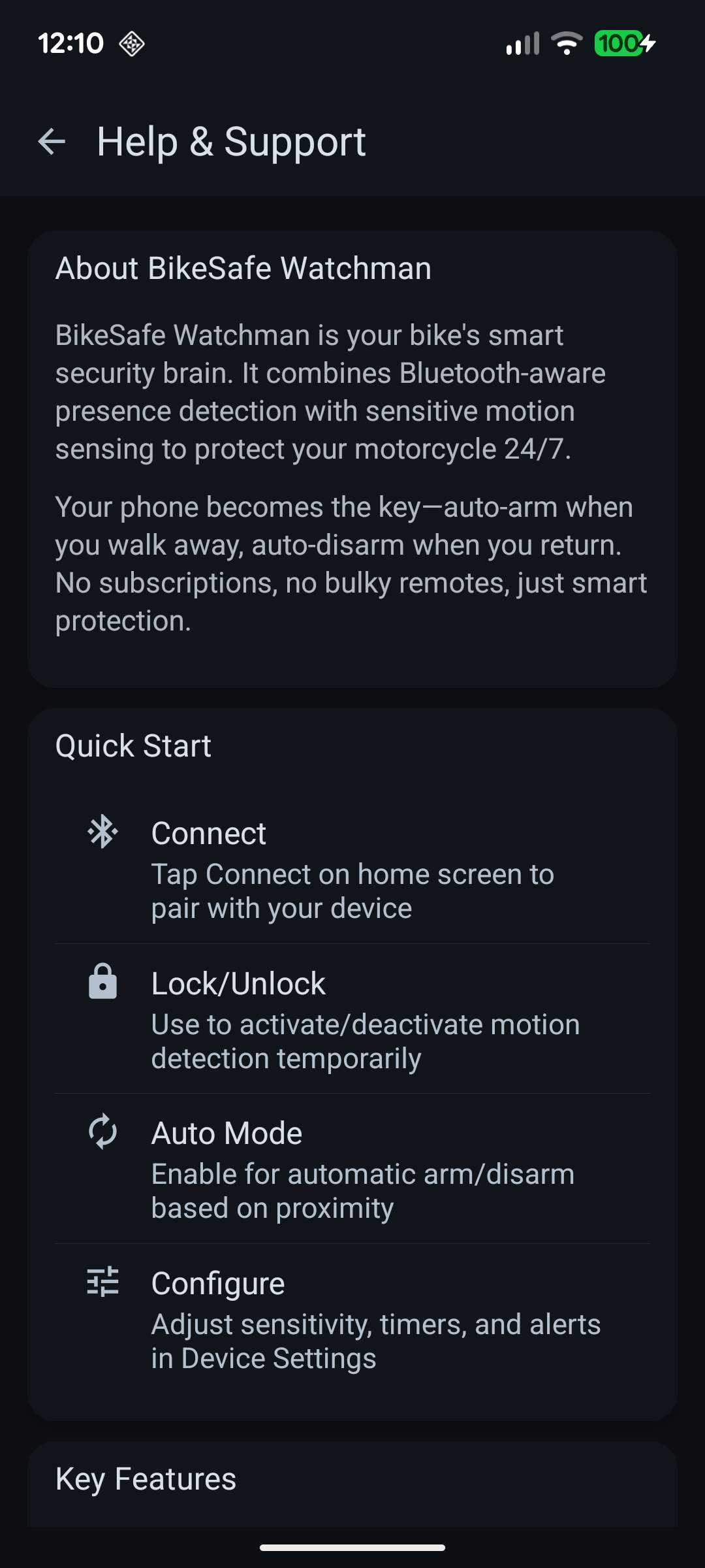 BikeSafe Watchman - Smart Motorbike Alarm