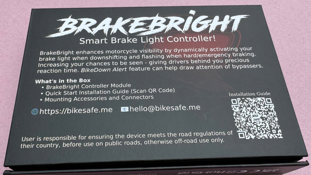 BrakeBright Box Bottom Text